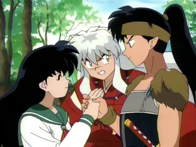 See...Inuyasha even knows they belong together.lol
